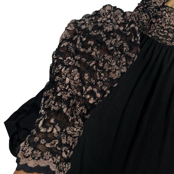 Y2K Ann Ferriday Babydoll Mini Dress Womens One Size Vintage Whimsigoth Goth - Picture 11 of 16